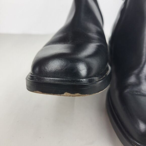 Franco Sarto Chelsea Black Leather Ankle Boots Size 6M - Picture 9 of 15